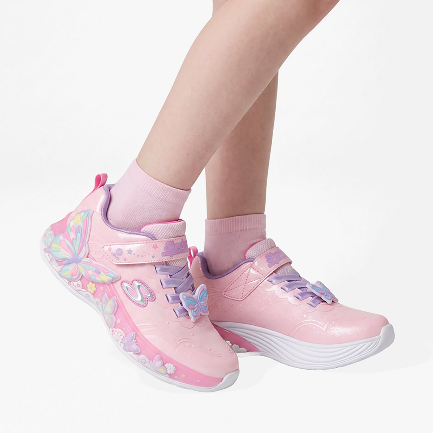 SKECHERS Girls' S-Lights®: Butterfly Bliss Shoes - view number 7