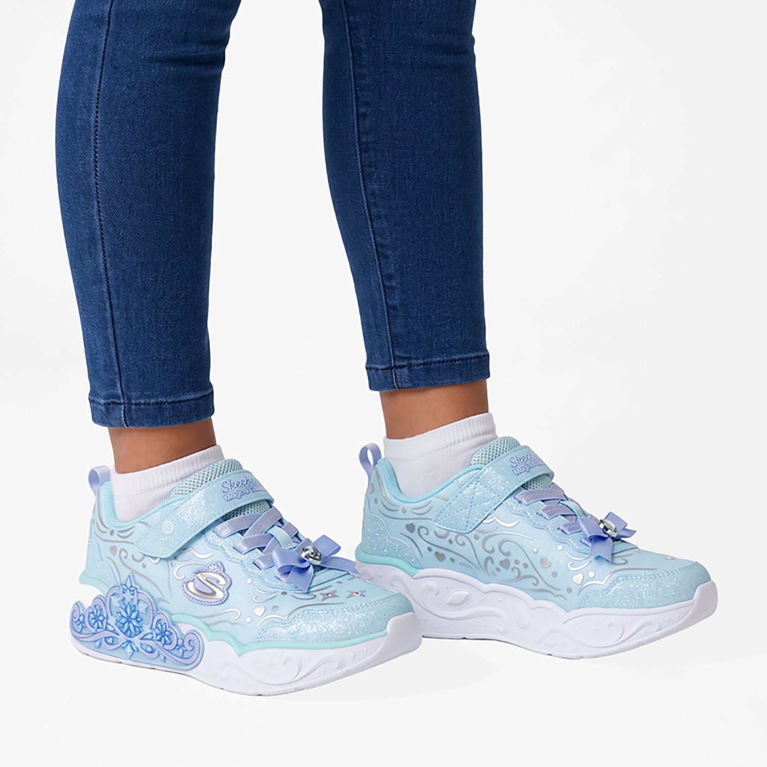 SKECHERS Girls' S-Lights®: Princess Steps Shoes - view number 7