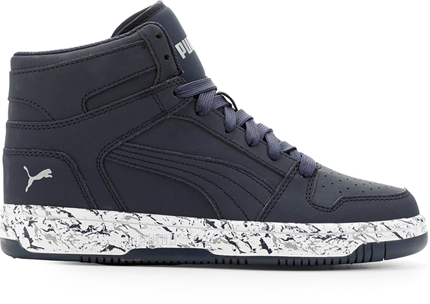 PUMA Kids' Rebound LayUp NBK Marble Basketball Shoes