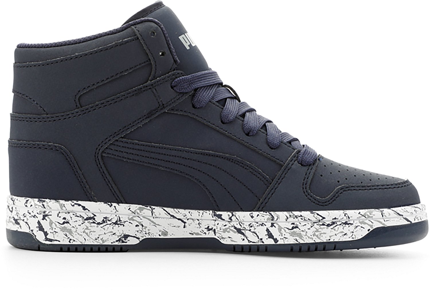 PUMA Kids' Rebound LayUp NBK Marble Basketball Shoes - view number 2