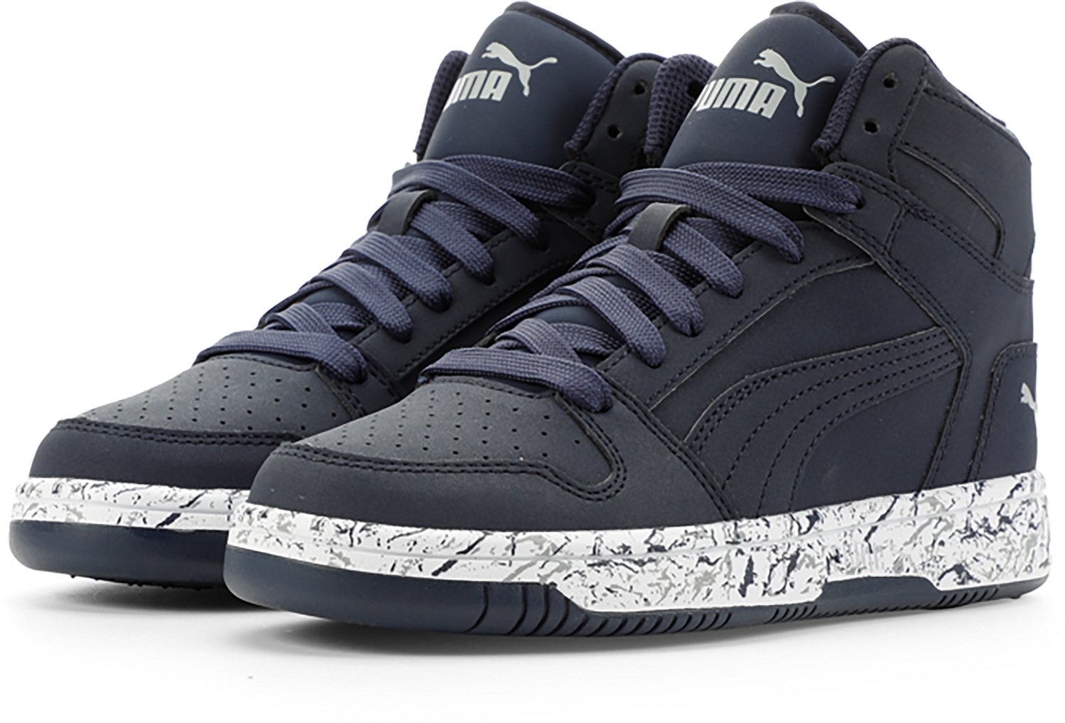 PUMA Kids' Rebound LayUp NBK Marble Basketball Shoes - view number 3