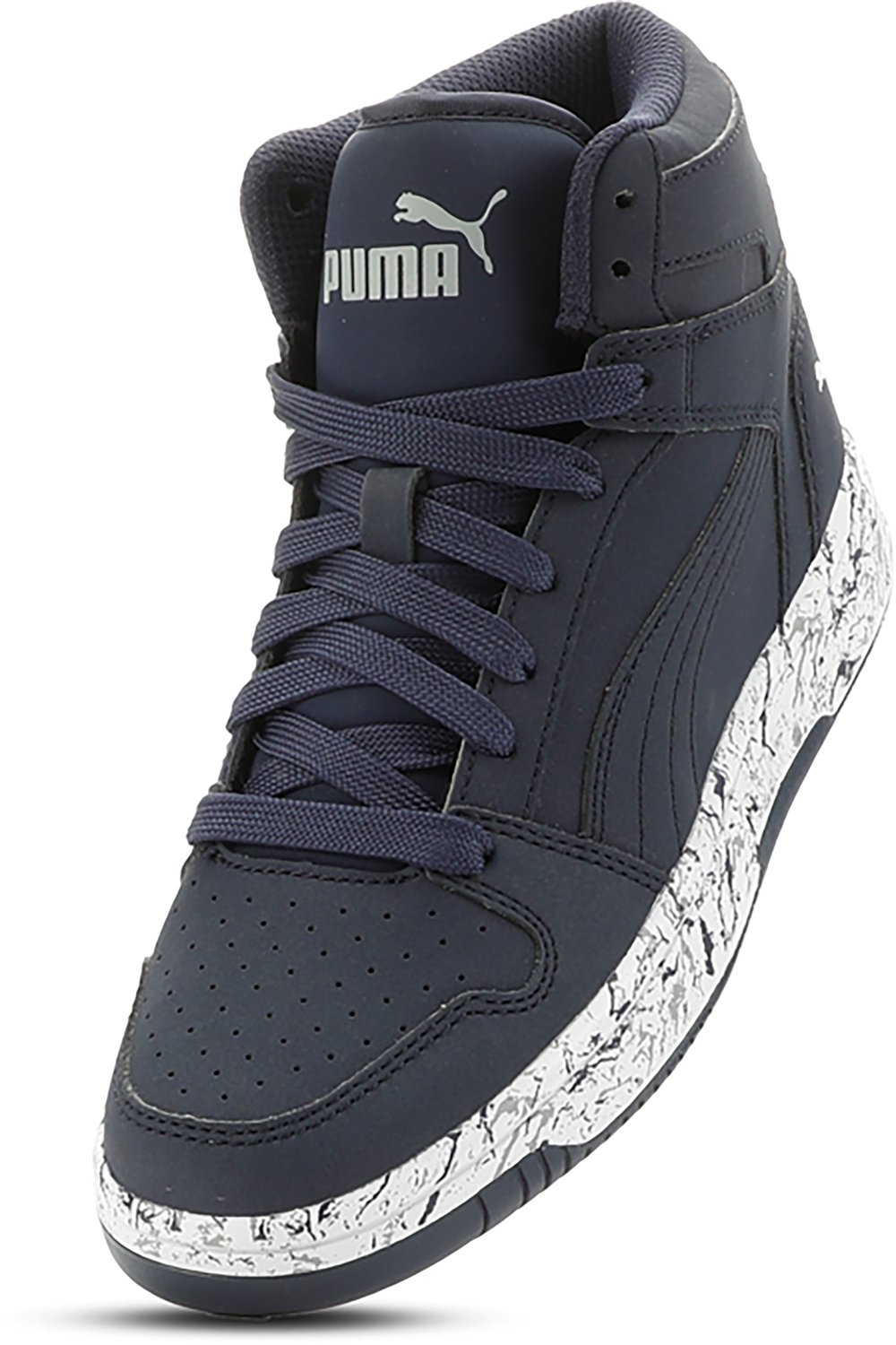 PUMA Kids' Rebound LayUp NBK Marble Basketball Shoes - view number 6