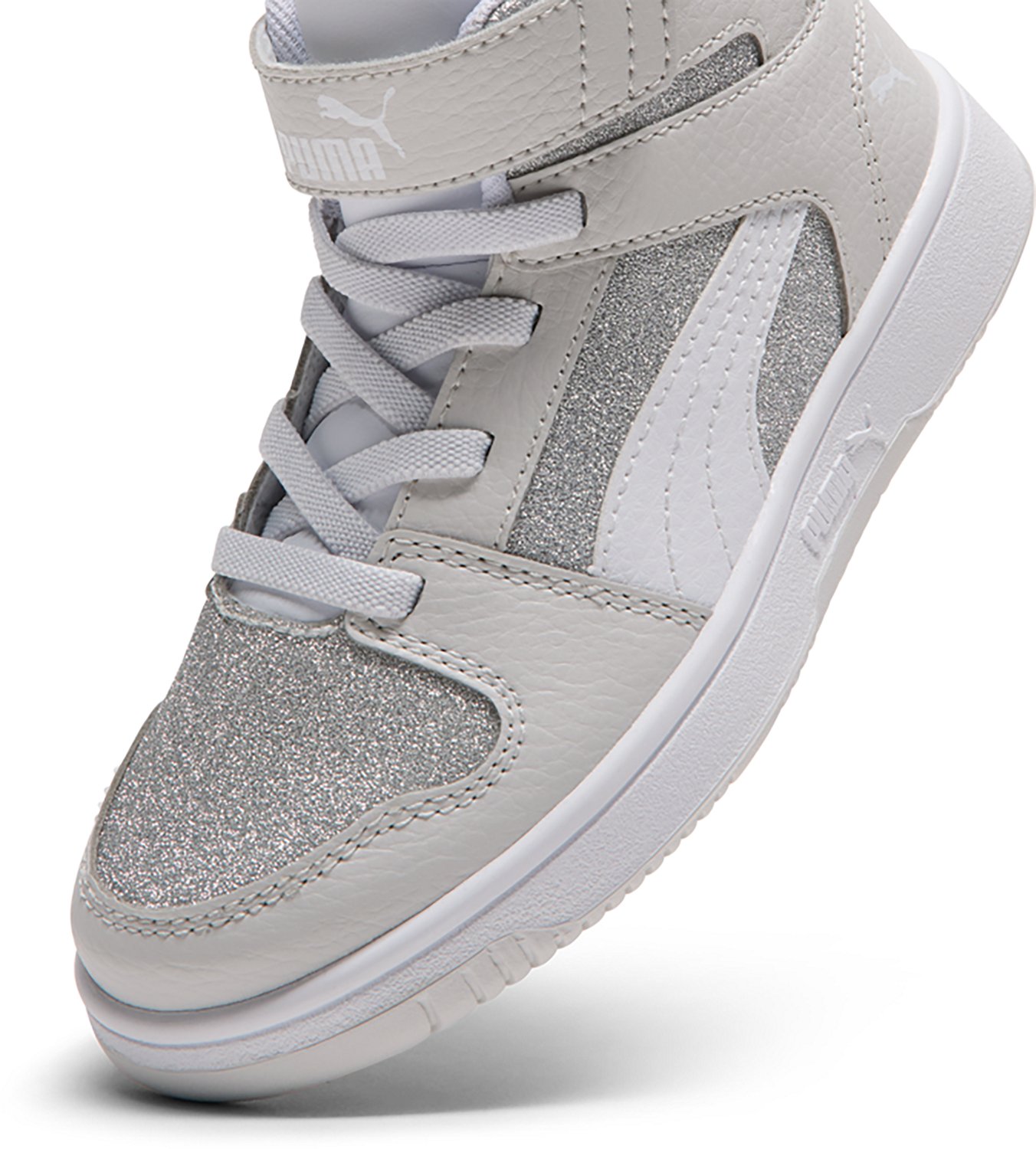 PUMA Kids' Rebound LayUp Glitz V Basketball Shoes - view number 6