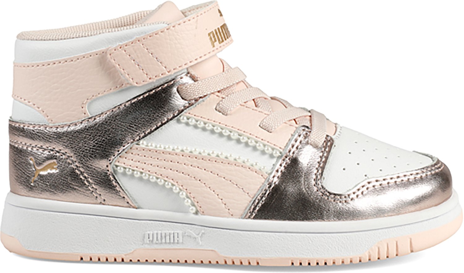 PUMA Kids' Rebound LayUp NU Romantic V Basketball Shoes