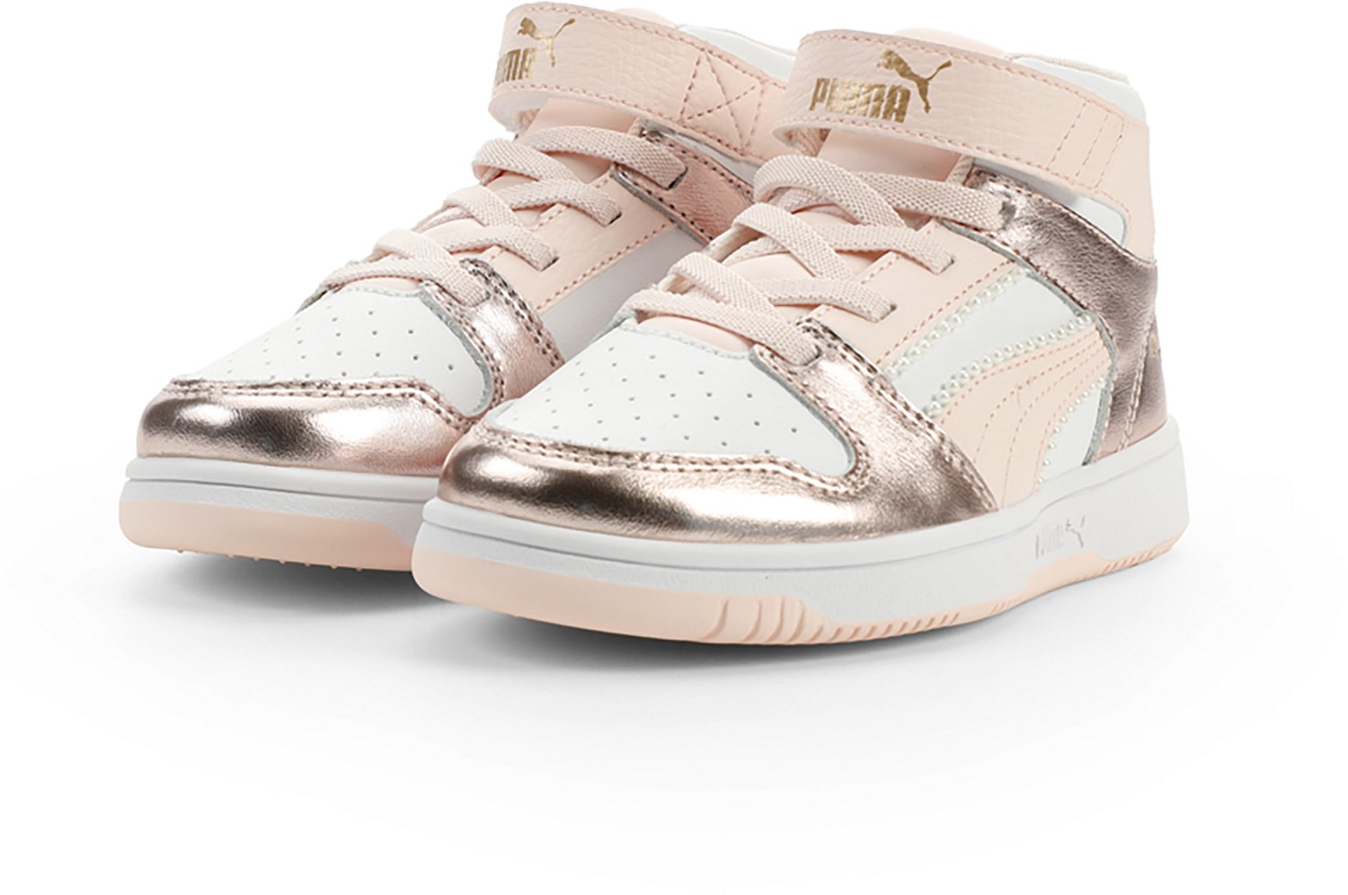PUMA Kids' Rebound LayUp NU Romantic V Basketball Shoes - view number 3
