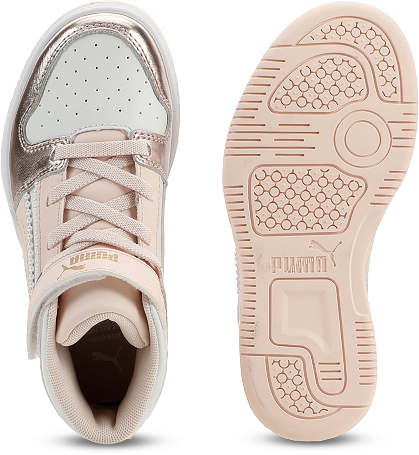 PUMA Kids' Rebound LayUp NU Romantic V Basketball Shoes - view number 5