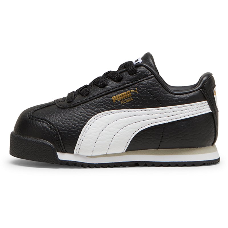 PUMA Roma 24 Standard Toddlers' Easy On Sneakers in Black, Size 6