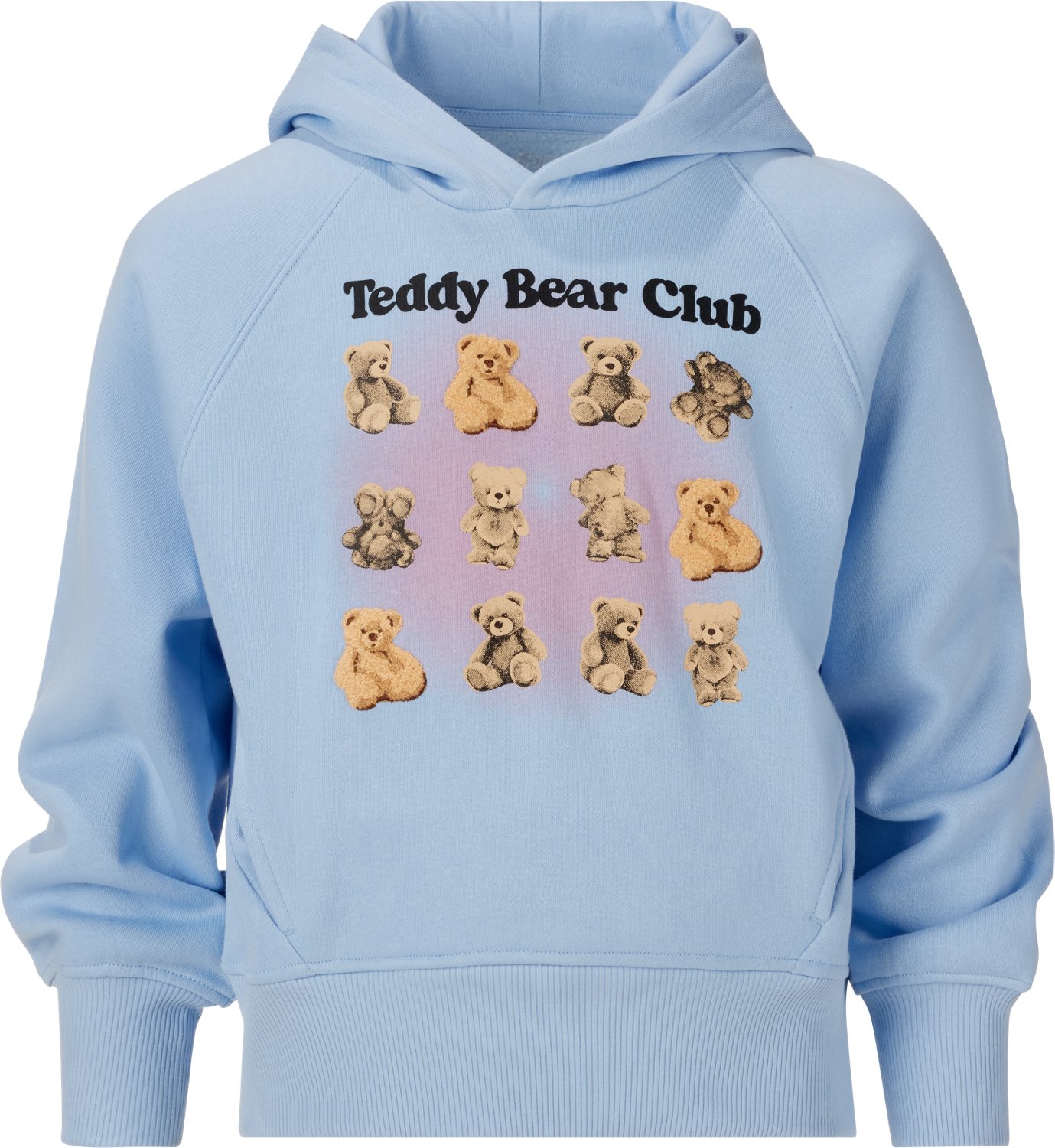 BCG Girls' Lifestyle Cotton Fleece Teddy Bear Hoodie