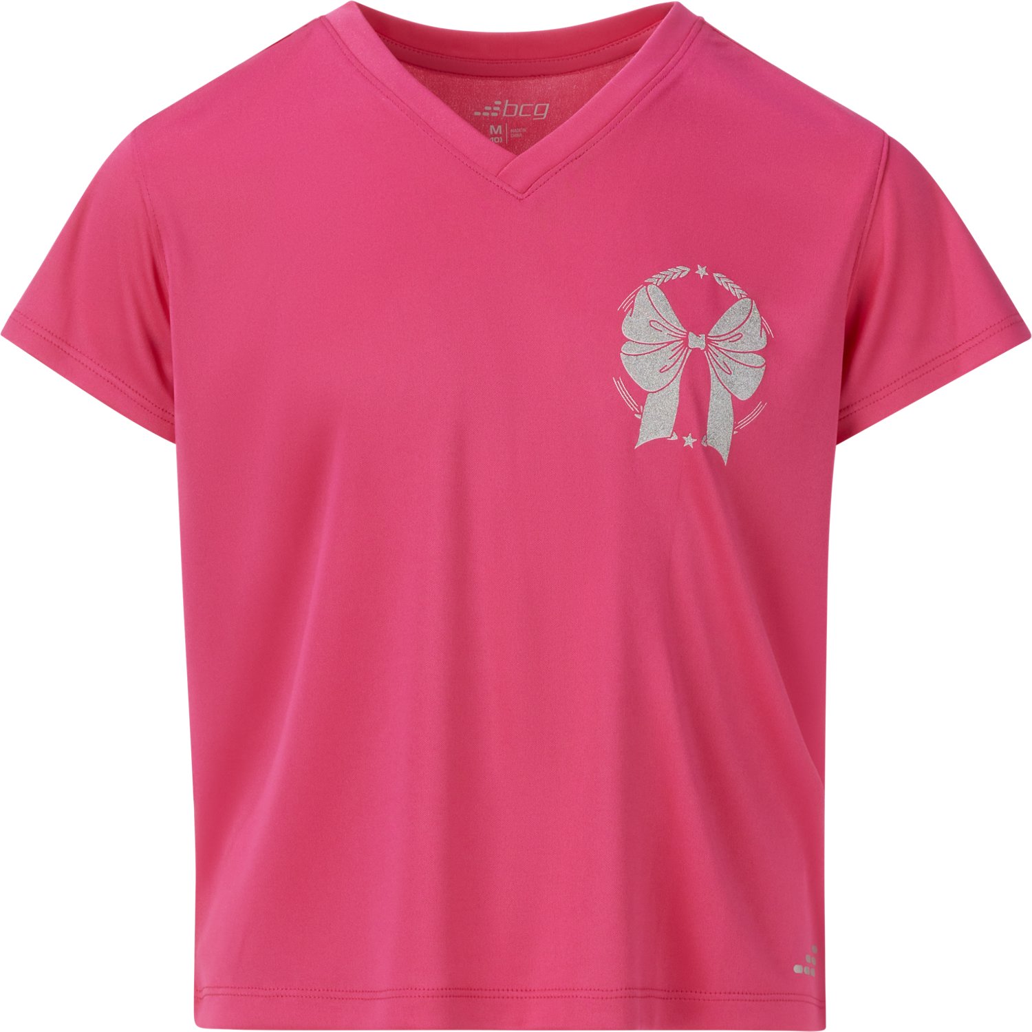 BCG Girls' Training Turbo V-Neck Athletic Club T-shirt - view number 2
