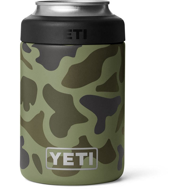 YETI 12 oz. Rambler Colster Can Insulator, Olive Camo Green