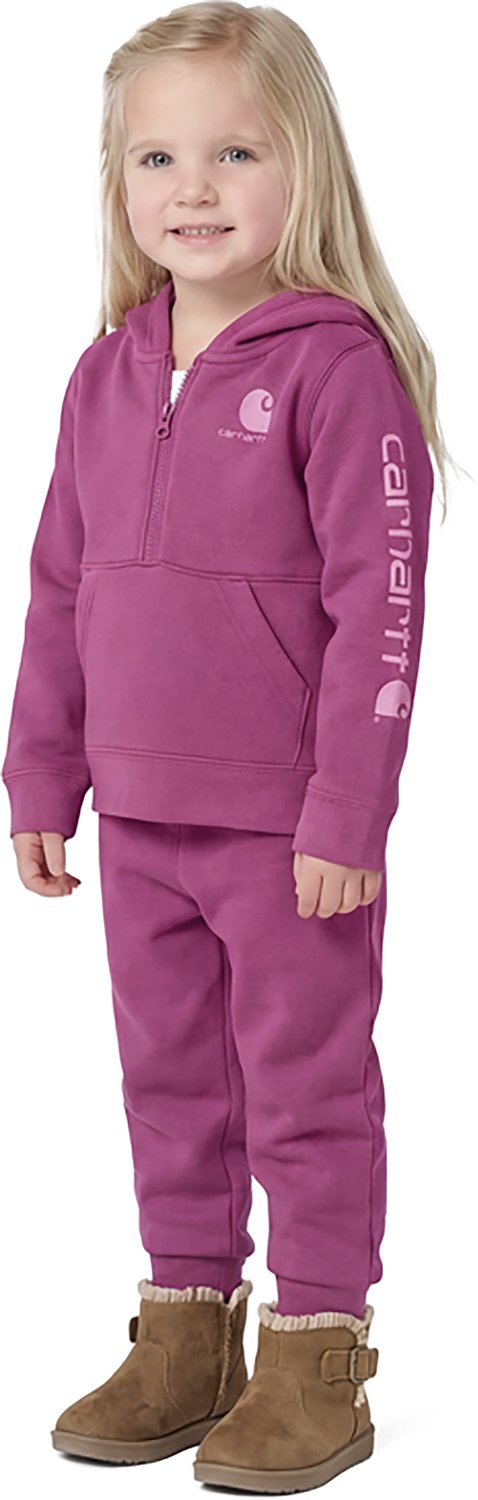 Carhartt Girls 4-6x Long Sleeve Sweatshirt and Fleece Pant Set - view number 3