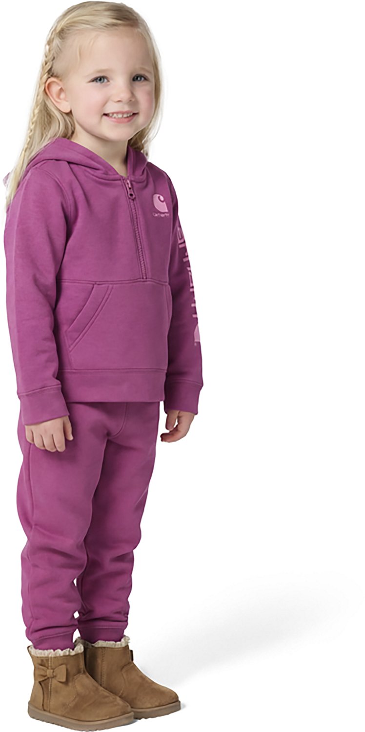 Carhartt Girls 4-6x Long Sleeve Sweatshirt and Fleece Pant Set - view number 4