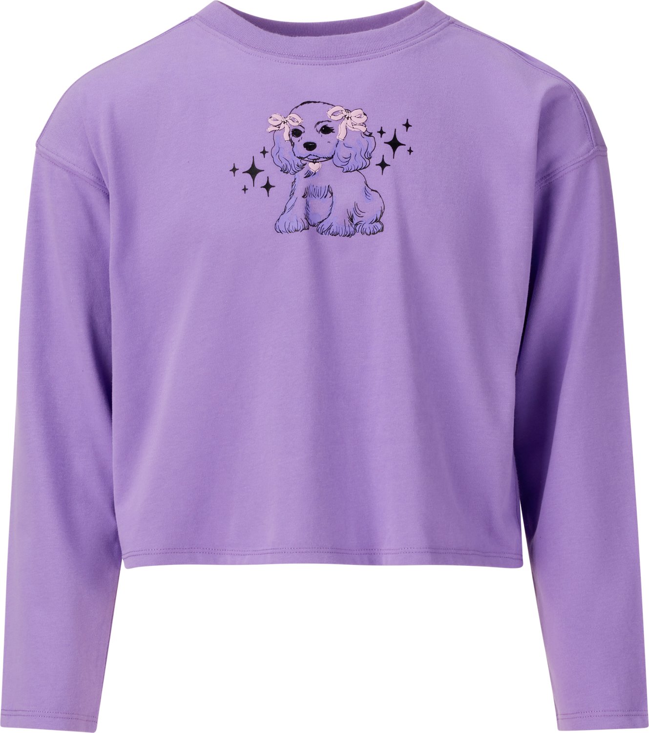 BCG Girls' Lifestyle Cotton Long Sleeve Puppy Love T-shirt - view number 2