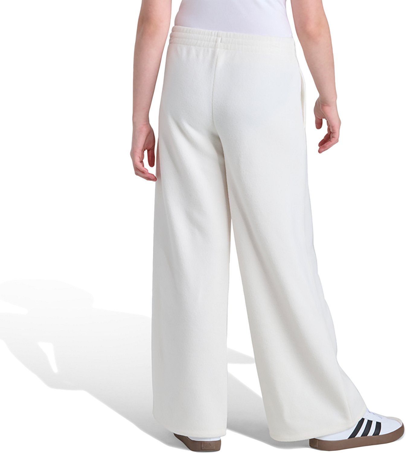 adidas Boys’ Elastic Waistband Microfleece Wide Leg Pants - view number 2
