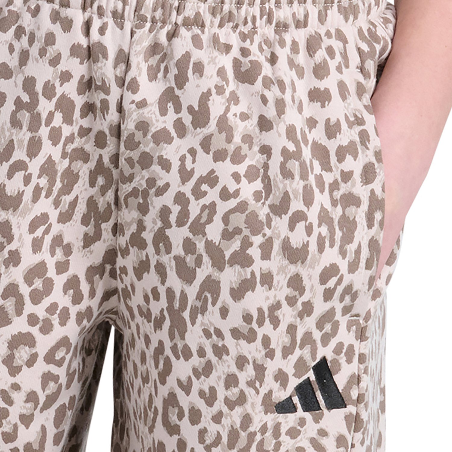 adidas Girls' Allover Print Elastic Waistband Barrel Leg Pants - view number 5