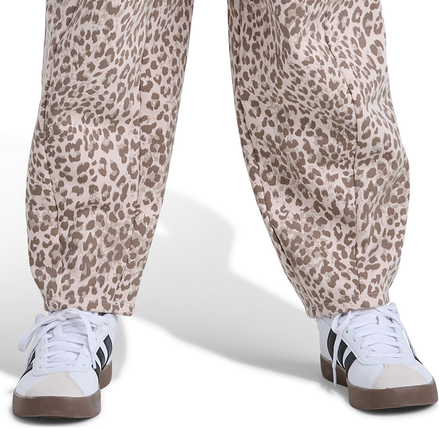 adidas Girls' Allover Print Elastic Waistband Barrel Leg Pants - view number 6