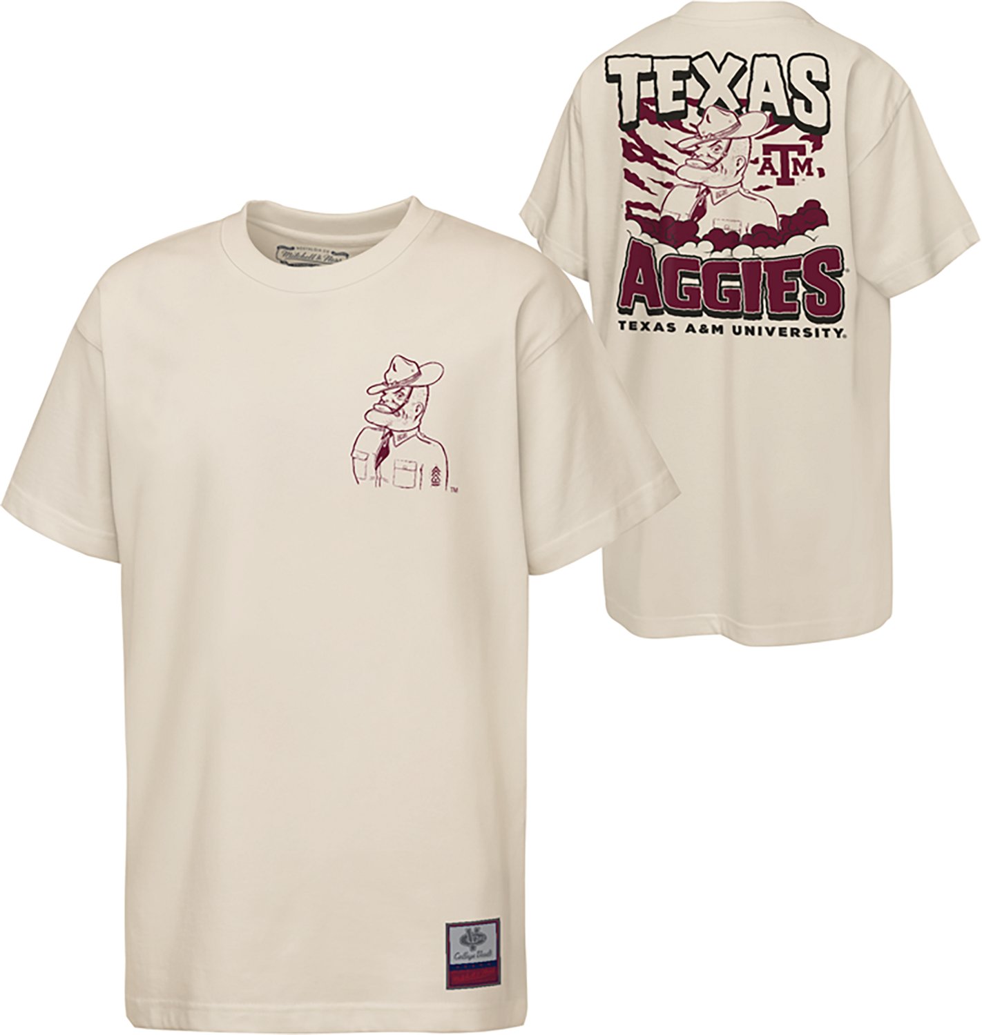 Mitchell & Ness Boys' Texas A&M University Blast Off Mascot Graphic T-shirt - view number 3