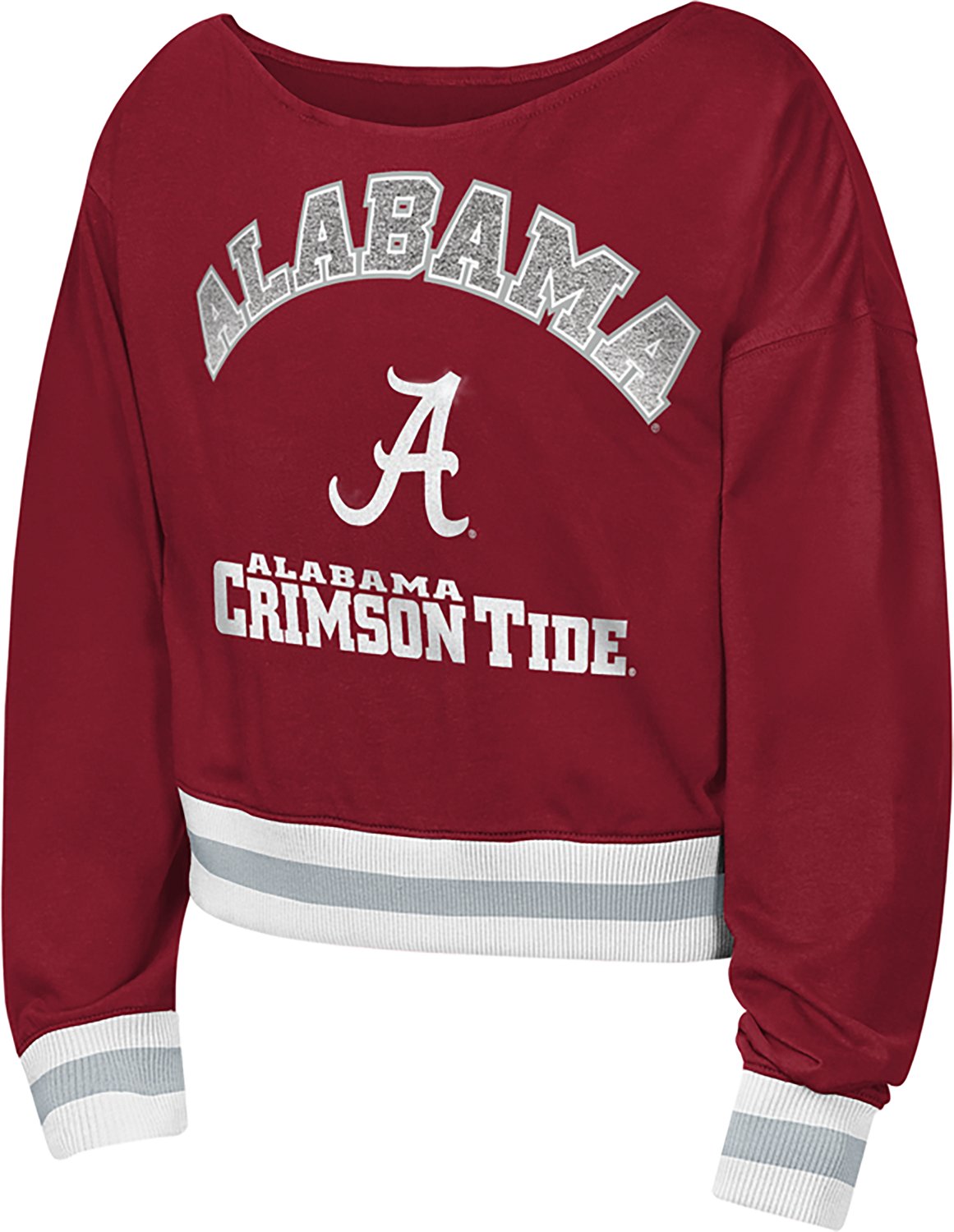 Outerstuff Girls' University of Alabama Check Down Long Sleeve Graphic T-shirt
