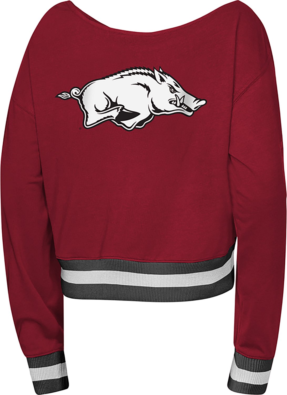 Outerstuff Girls' University of Arkansas Check Down Long Sleeve Graphic T-shirt - view number 2