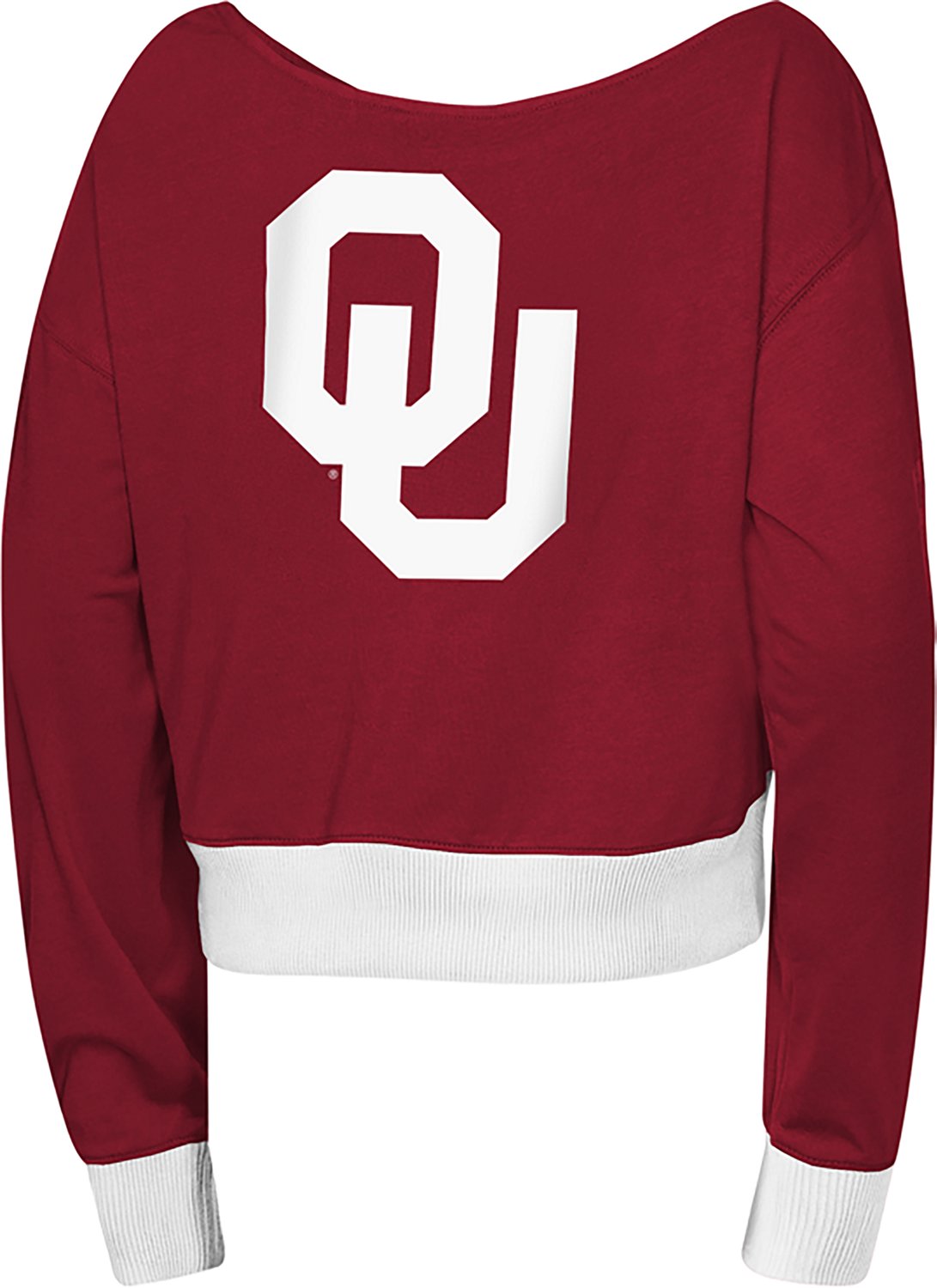 Outerstuff Girls' University of Oklahoma Check Down Long Sleeve Graphic T-shirt - view number 2