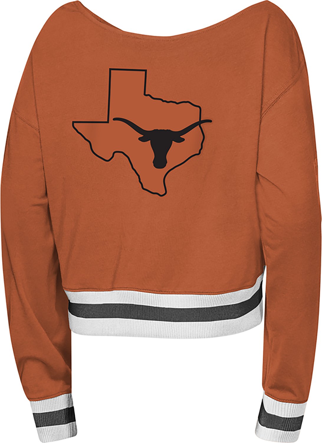 Outerstuff Girls' University of Texas Check Down Long Sleeve Graphic T-shirt - view number 2
