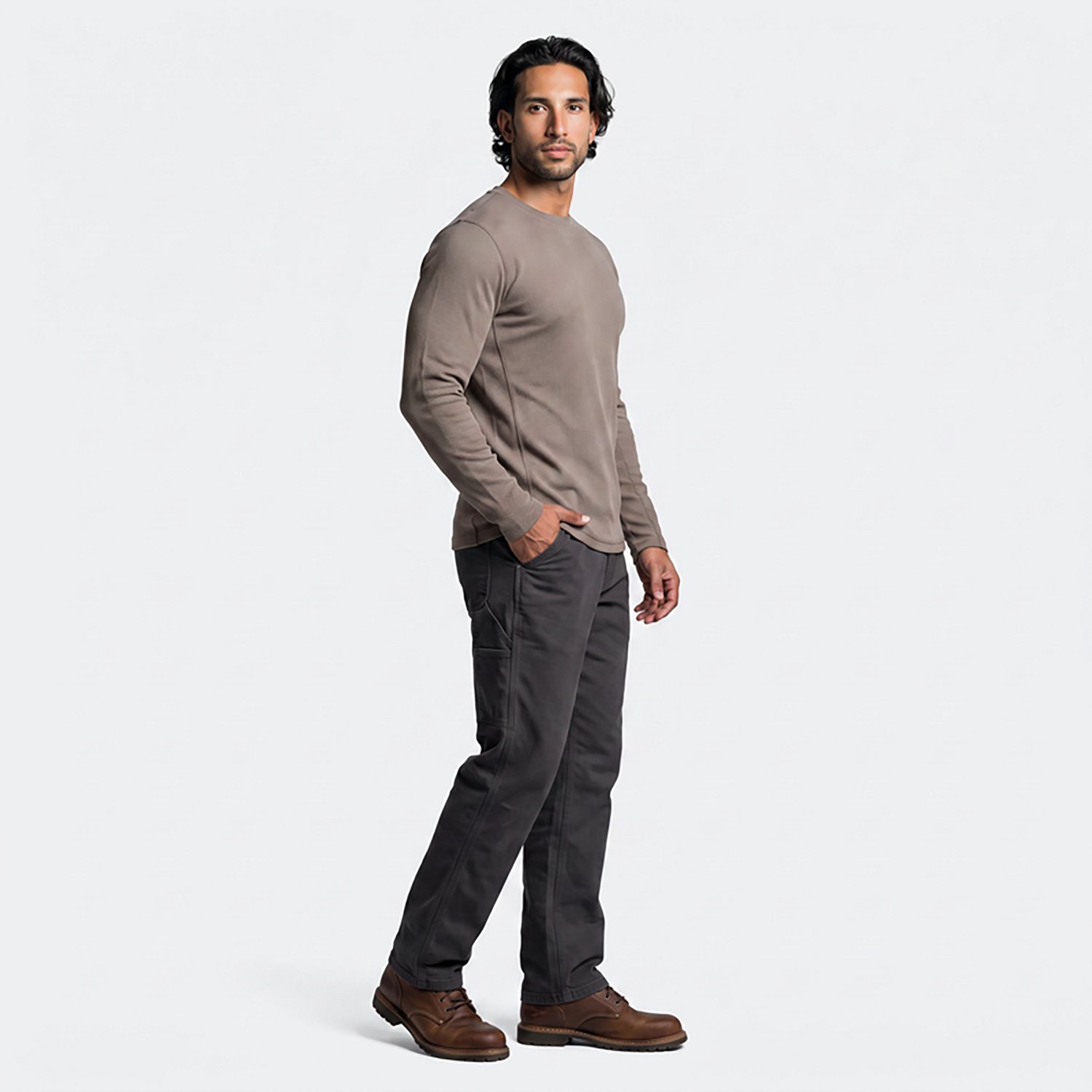 Magellan Outdoors Men's Base Camp Thermal Long Sleeve Crew Shirt - view number 3