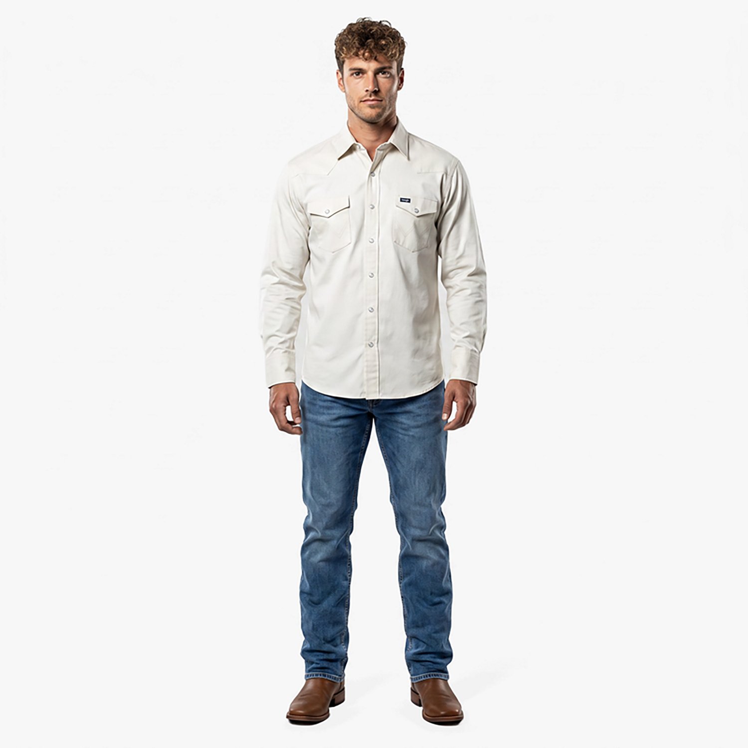 Wrangler Men's Cowboy Cut Long Sleeve Western Work Shirt - view number 2