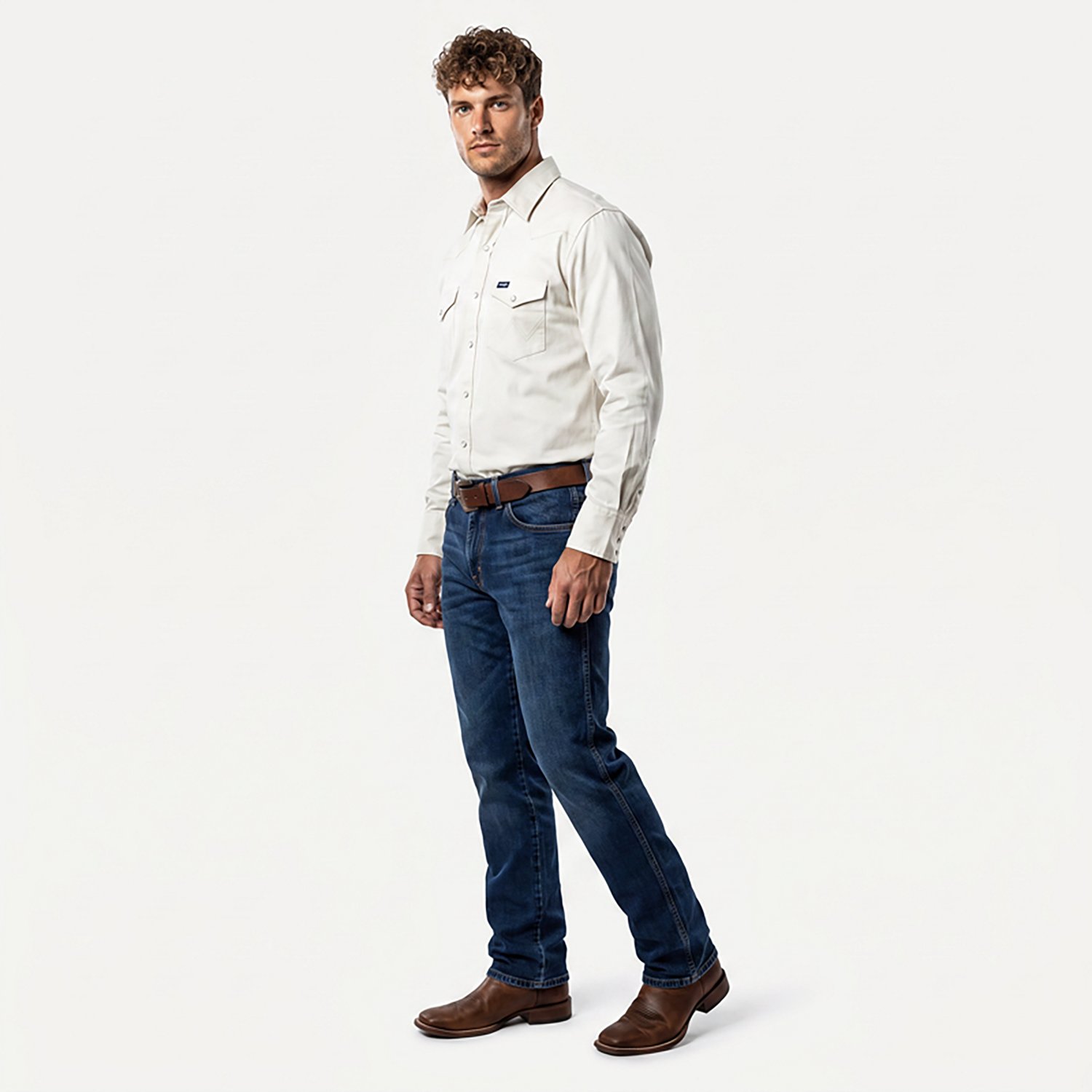 Wrangler Men's Cowboy Cut Long Sleeve Western Work Shirt - view number 4