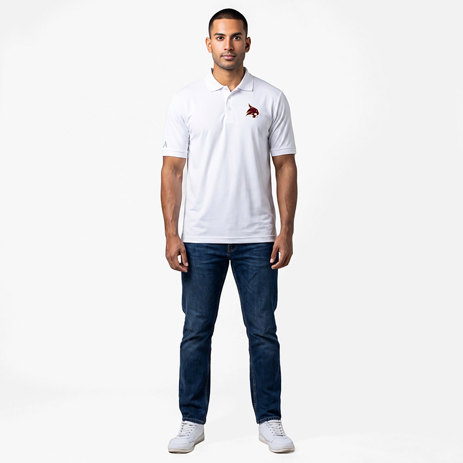Antigua Men's Texas State University Legacy Pique Polo Shirt - view number 2