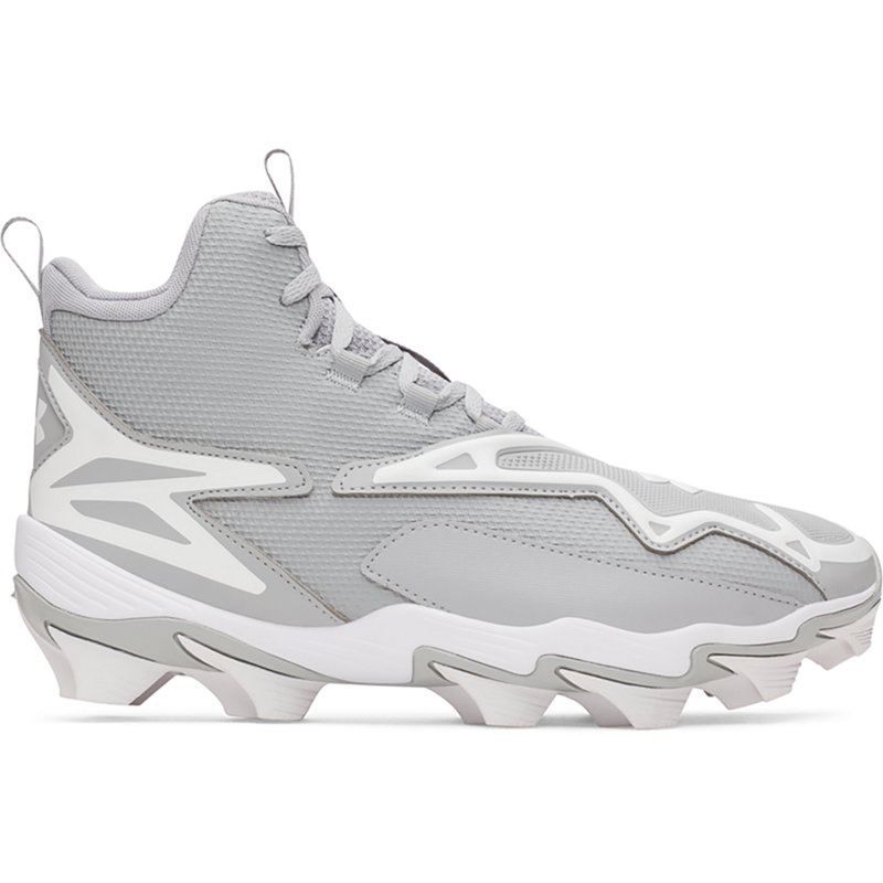 Under Armour Harper 11 RM Baseball Cleats, Size 9, Gray/White