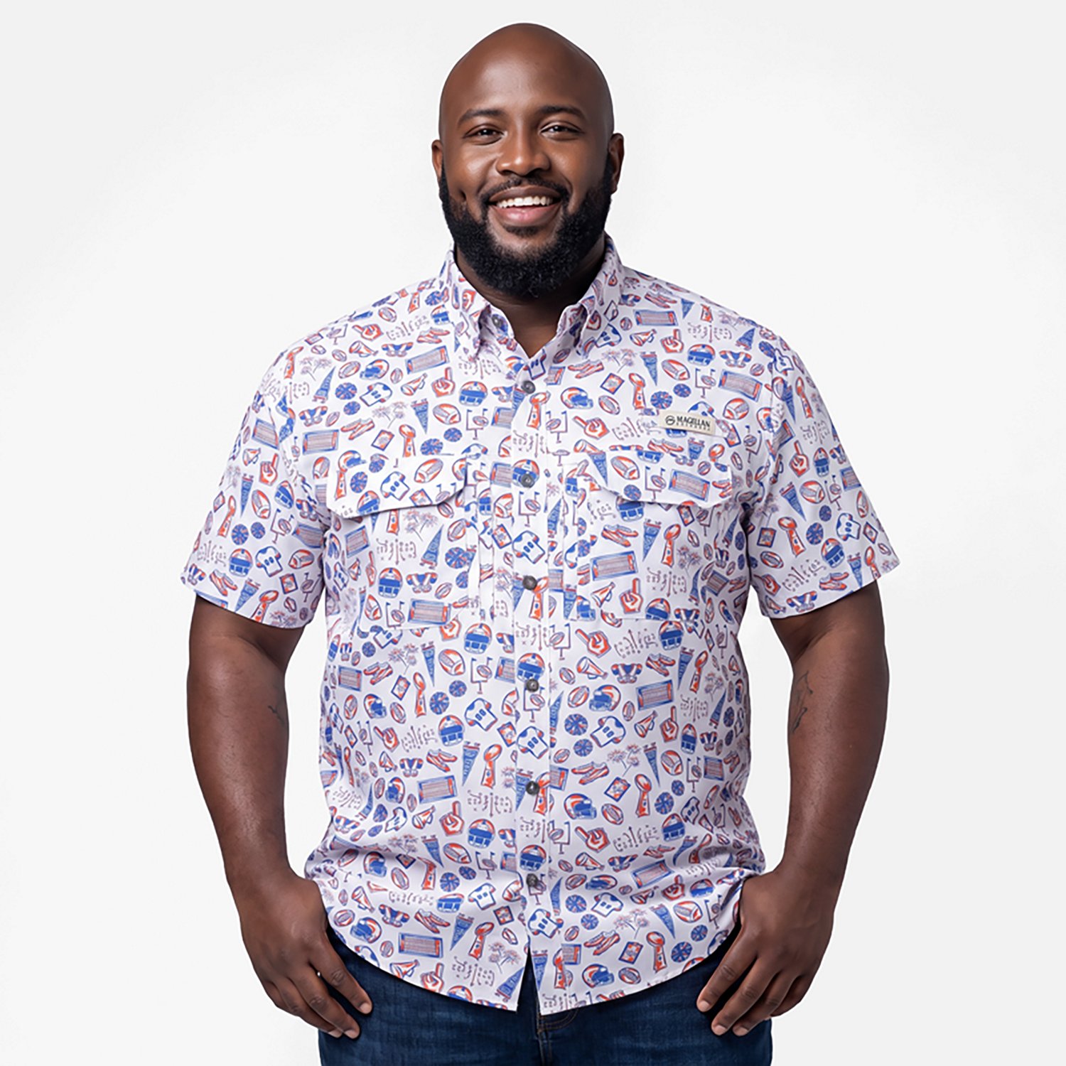 Magellan Outdoors Men's Florida Local State Print Shirt