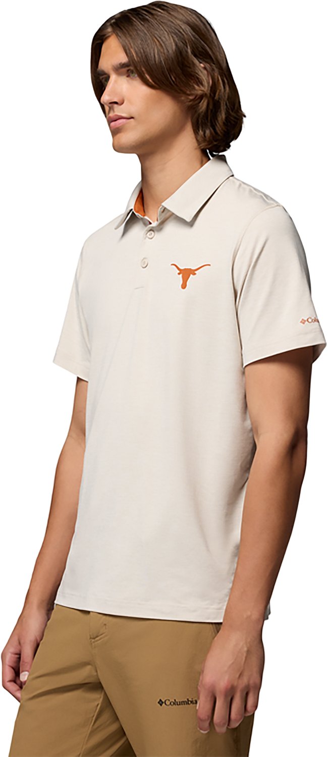 Columbia Men's Collegiate Tech Trail Short-Sleeve University of Texas Polo - view number 2