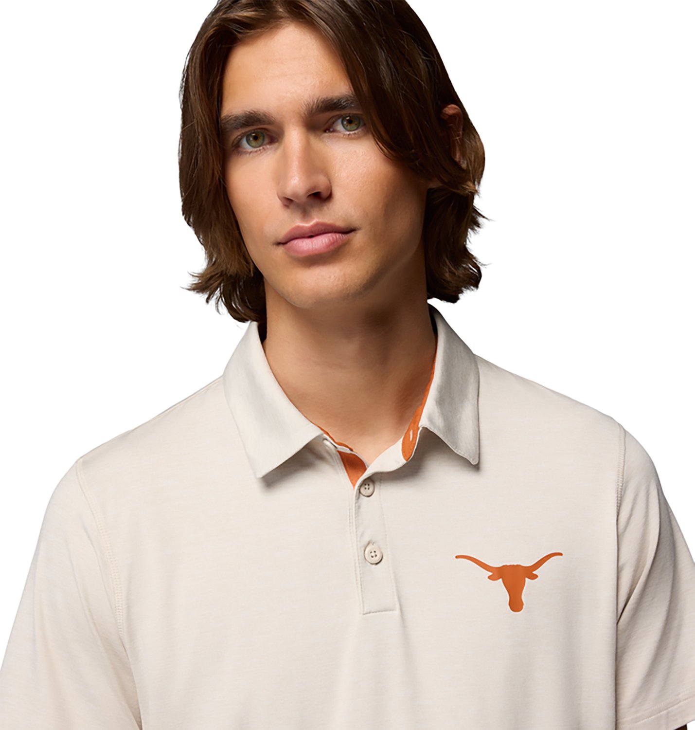 Columbia Men's Collegiate Tech Trail Short-Sleeve University of Texas Polo - view number 4