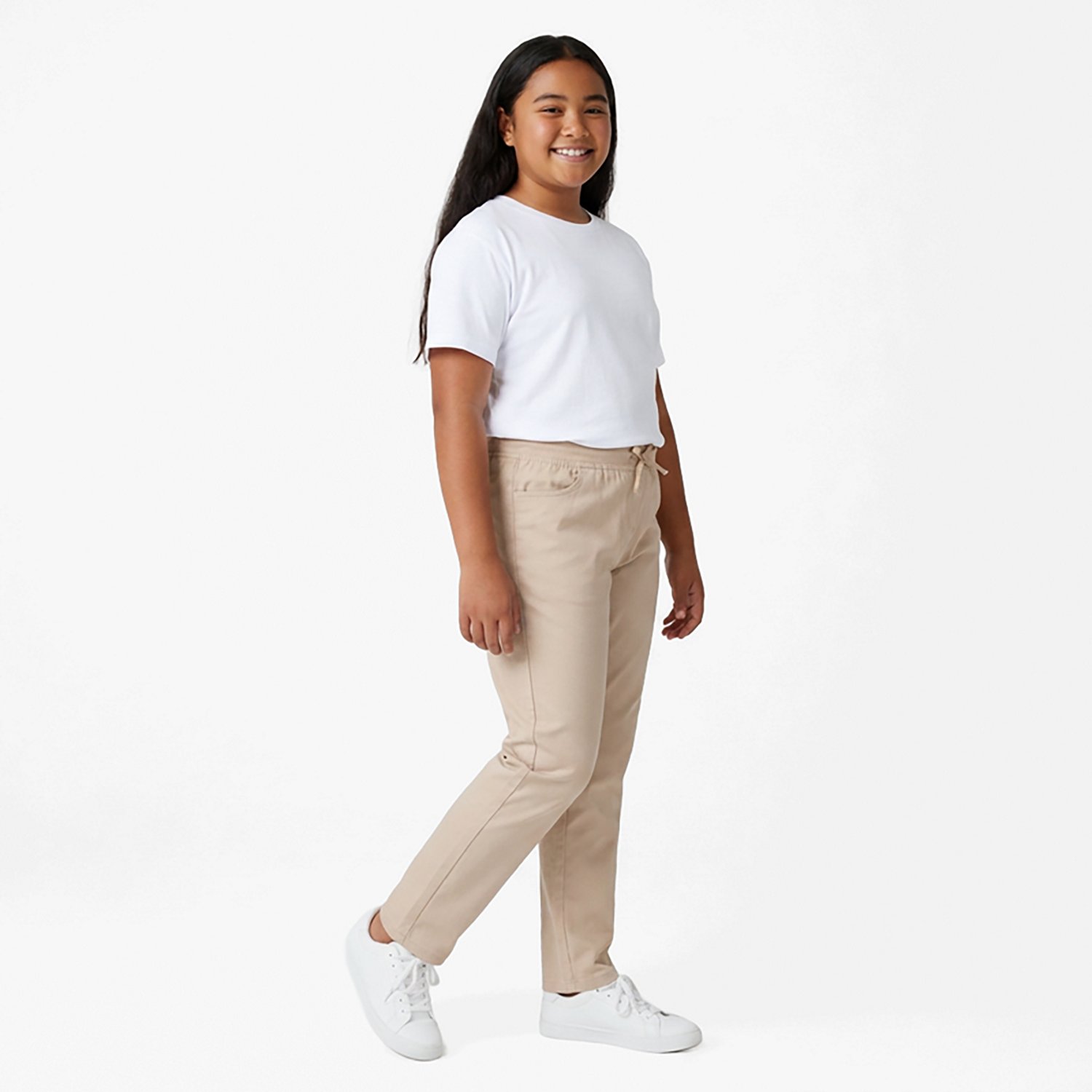Nautica Girls' 7-16 Knit Waist Skinny Pants                                                                                      - view number 3
