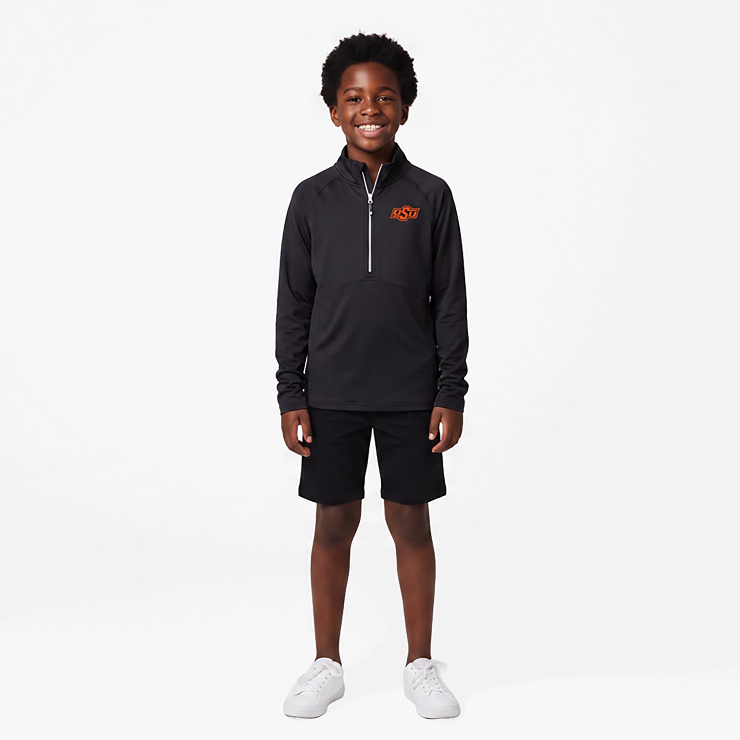 Cutter  Buck Oklahoma State Cowboys Adapt Eco Knit Half-Zip Pullover Jacket