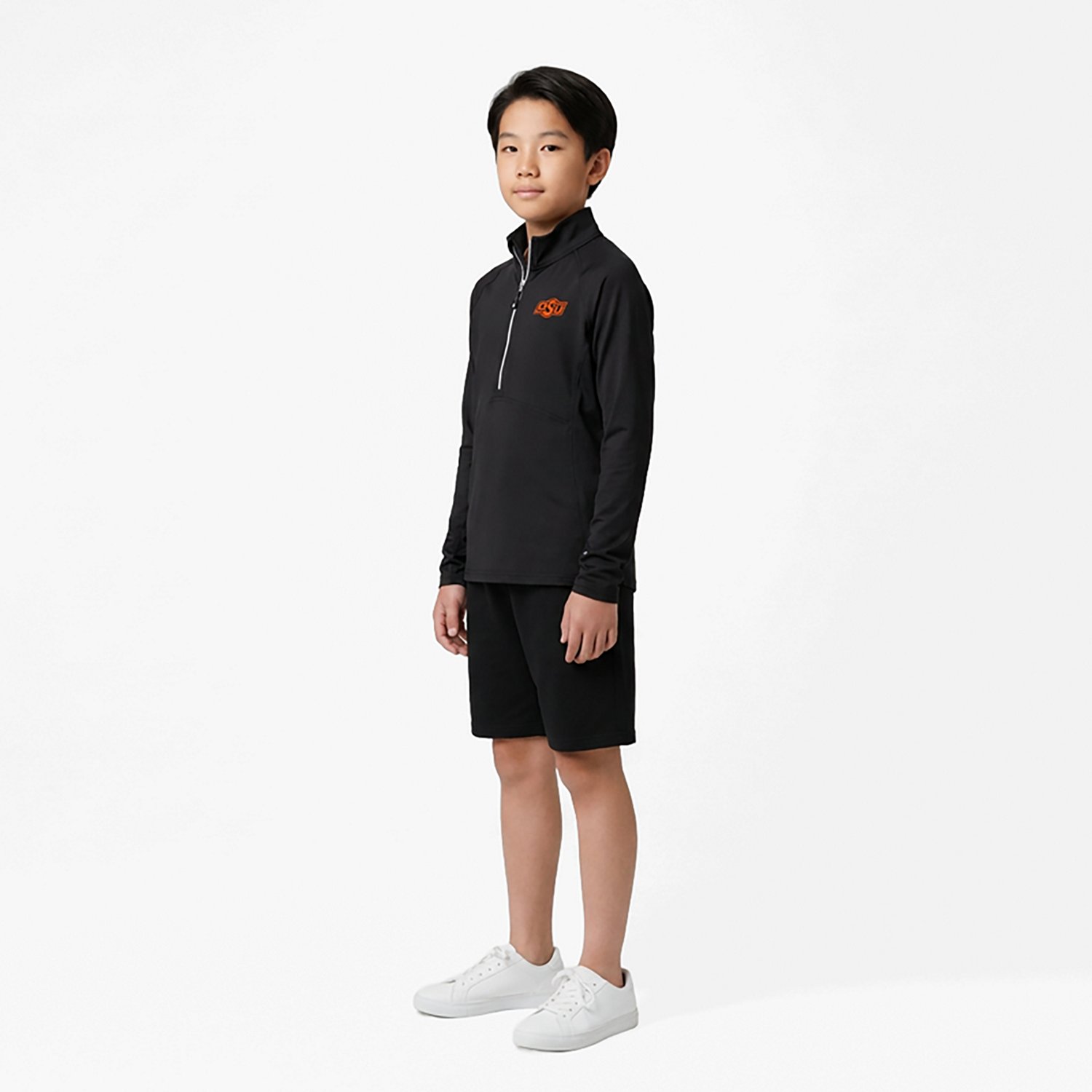 Cutter  Buck Oklahoma State Cowboys Adapt Eco Knit Half-Zip Pullover Jacket                                                      - view number 3