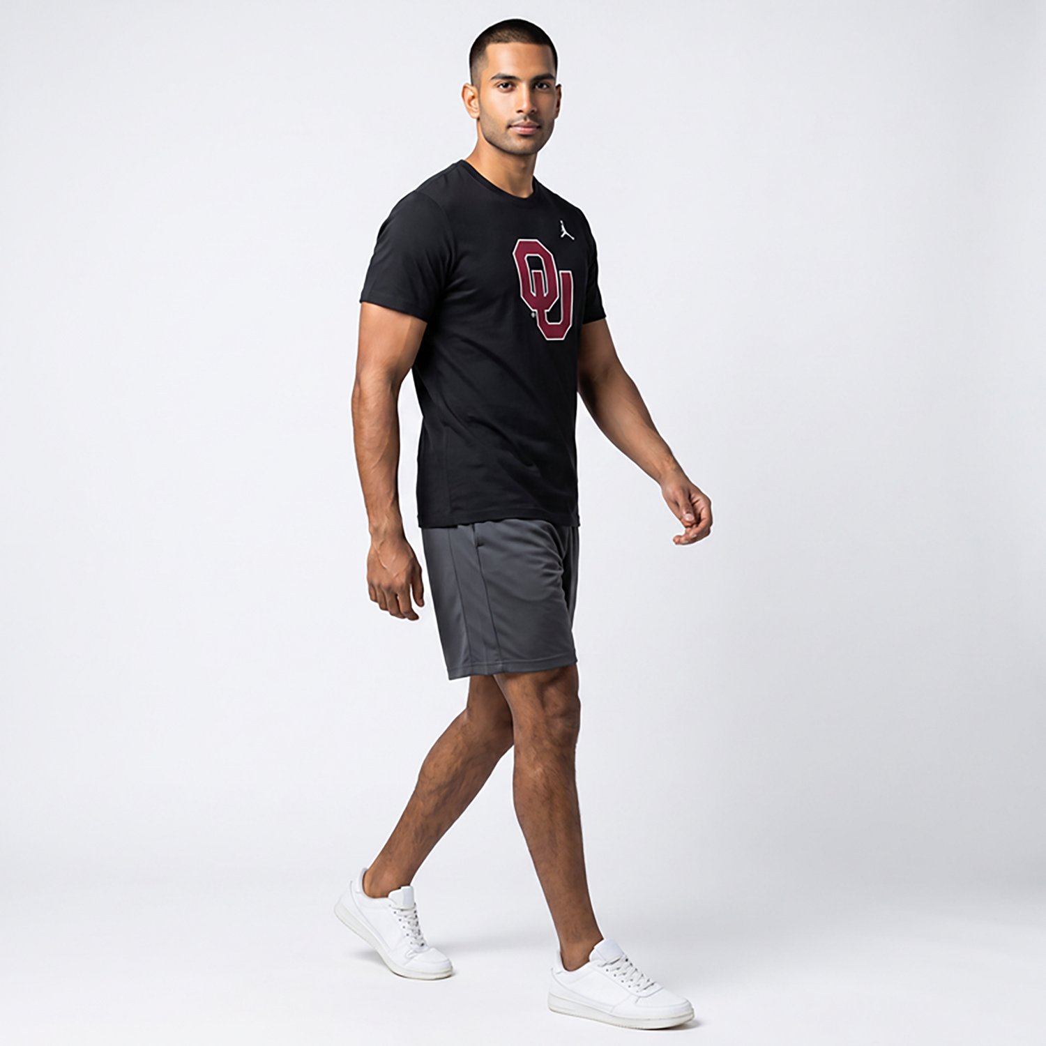 Jordan Brand Oklahoma Sooners Primetime Evergreen Logo T-Shirt                                                                   - view number 2