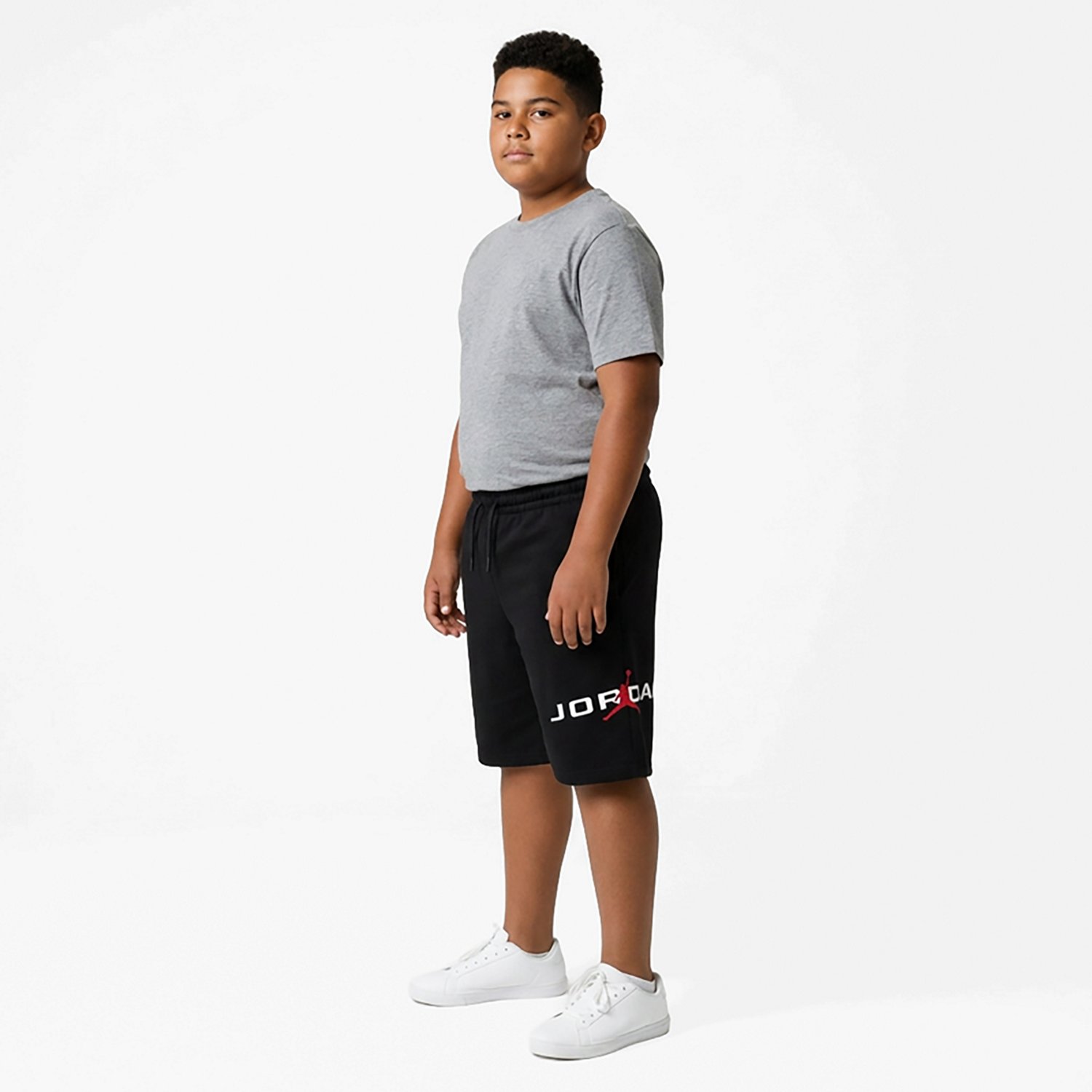 Jordan Boys' MJ Stretch HBR Fleece Shorts - view number 3