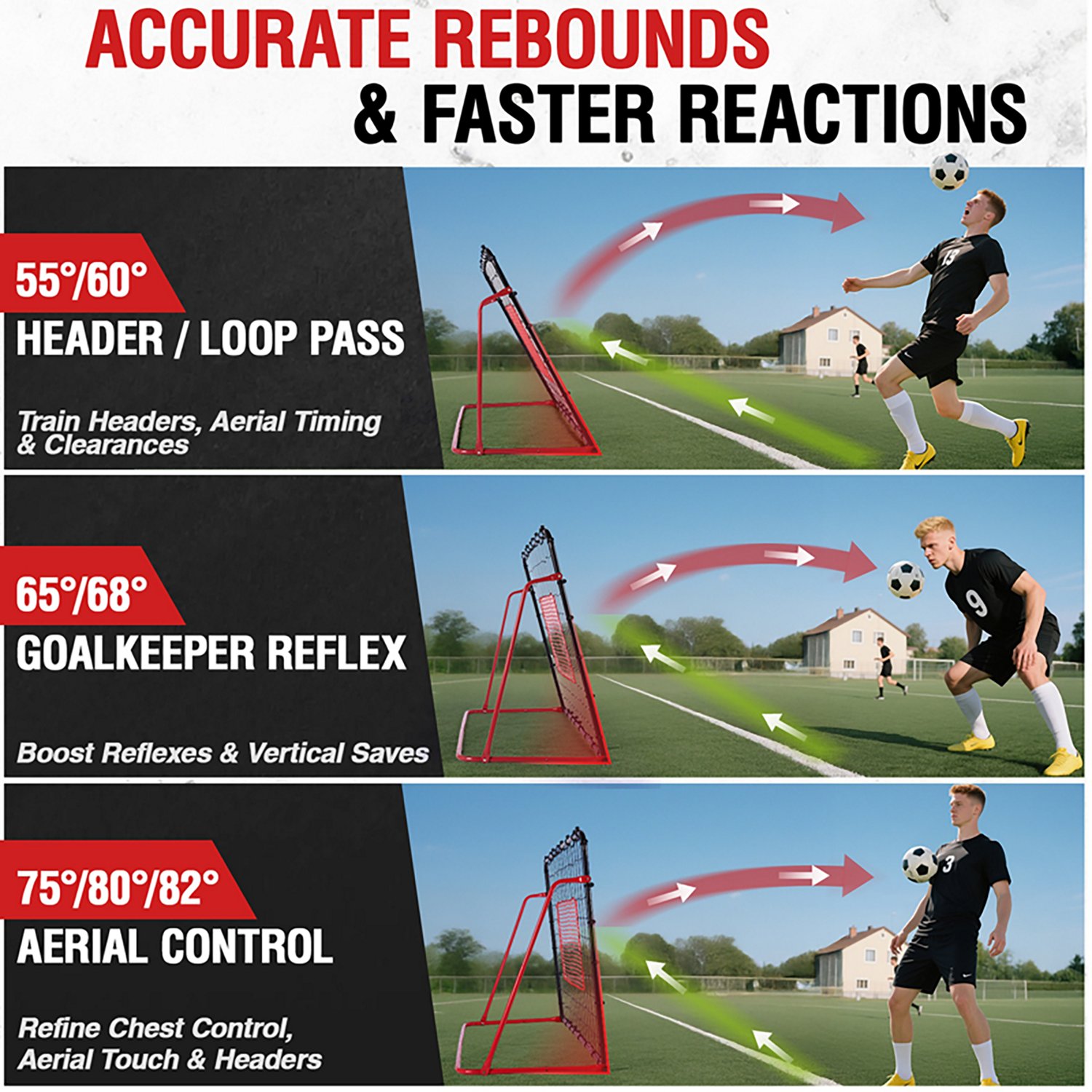 Zealfeel 6 x 4 Ft Soccer Rebounder Net  - view number 3