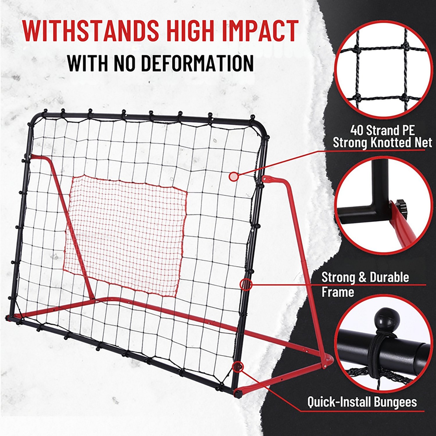 Zealfeel 6 x 4 Ft Soccer Rebounder Net  - view number 5