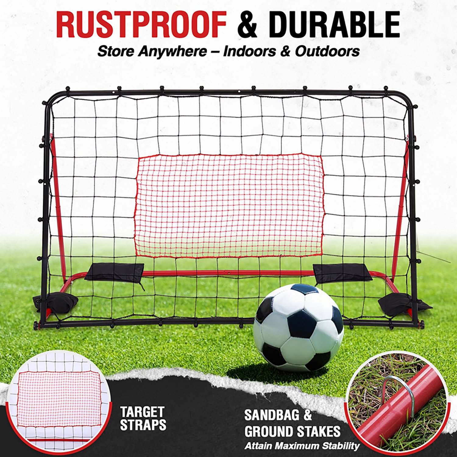 Zealfeel 6 x 4 Ft Soccer Rebounder Net  - view number 6