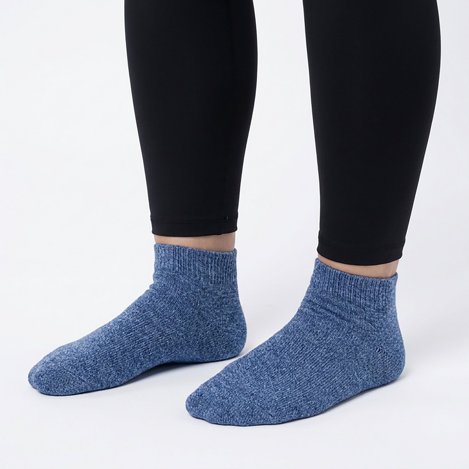 Magellan Outdoors Adults' Brushed Marl Thermal Quarter Socks 2-Pack - view number 5