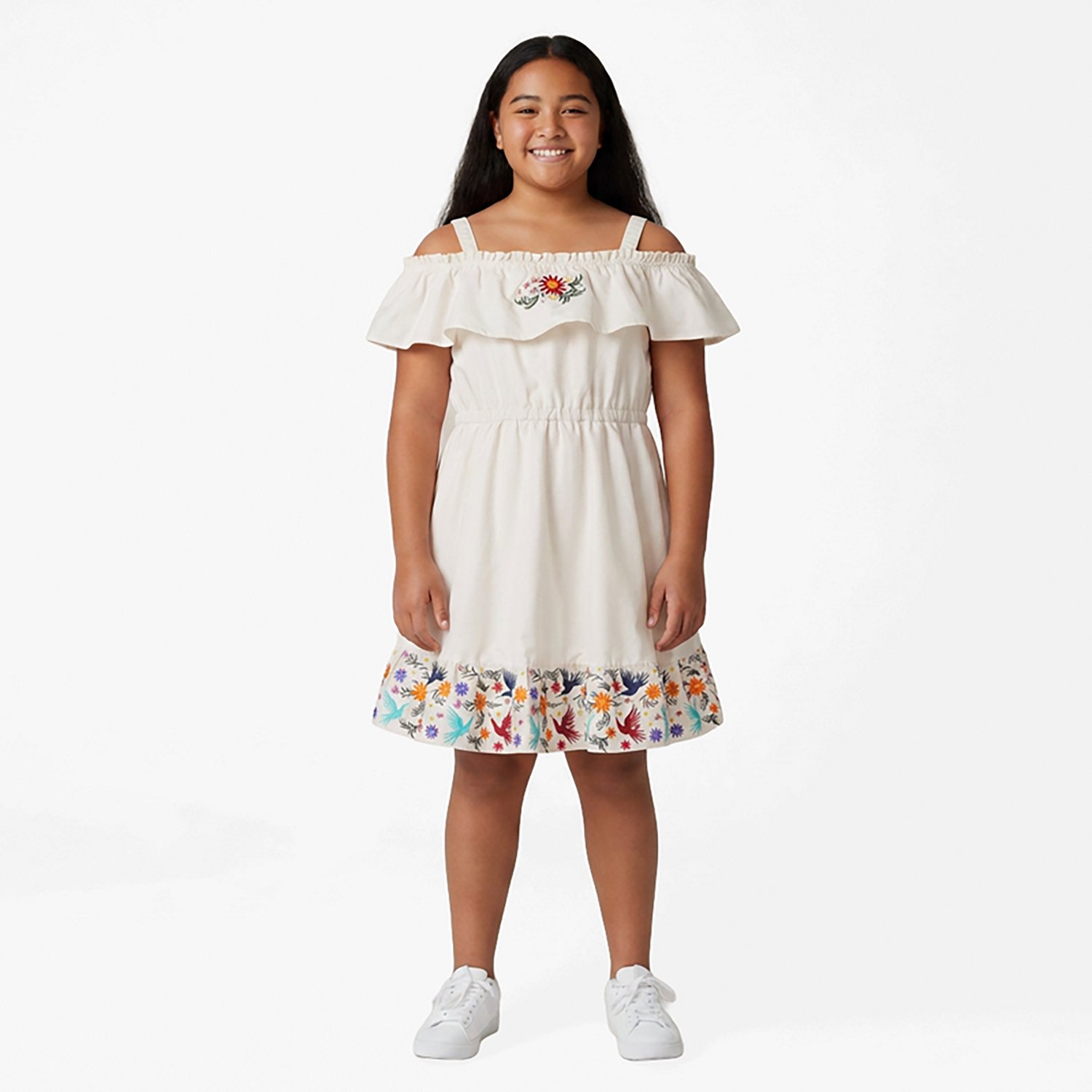 Magellan Outdoors Girls' Guayabera Heart Dress