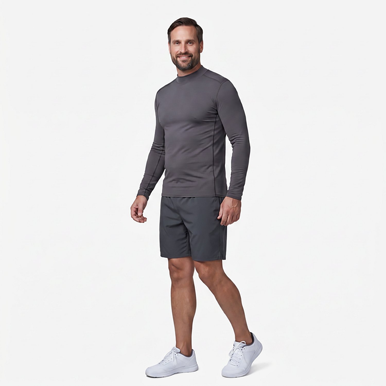 BCG Men's Cold Weather Performance Mock Long Sleeve T-shirt - view number 2