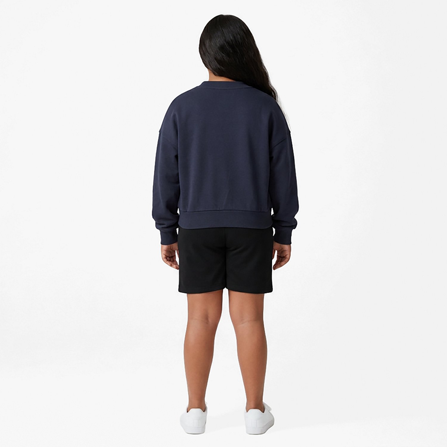 BCG Girls' Lifestyle Printed Fleece Cropped Kindness Club Crew Sweatshirt - view number 3