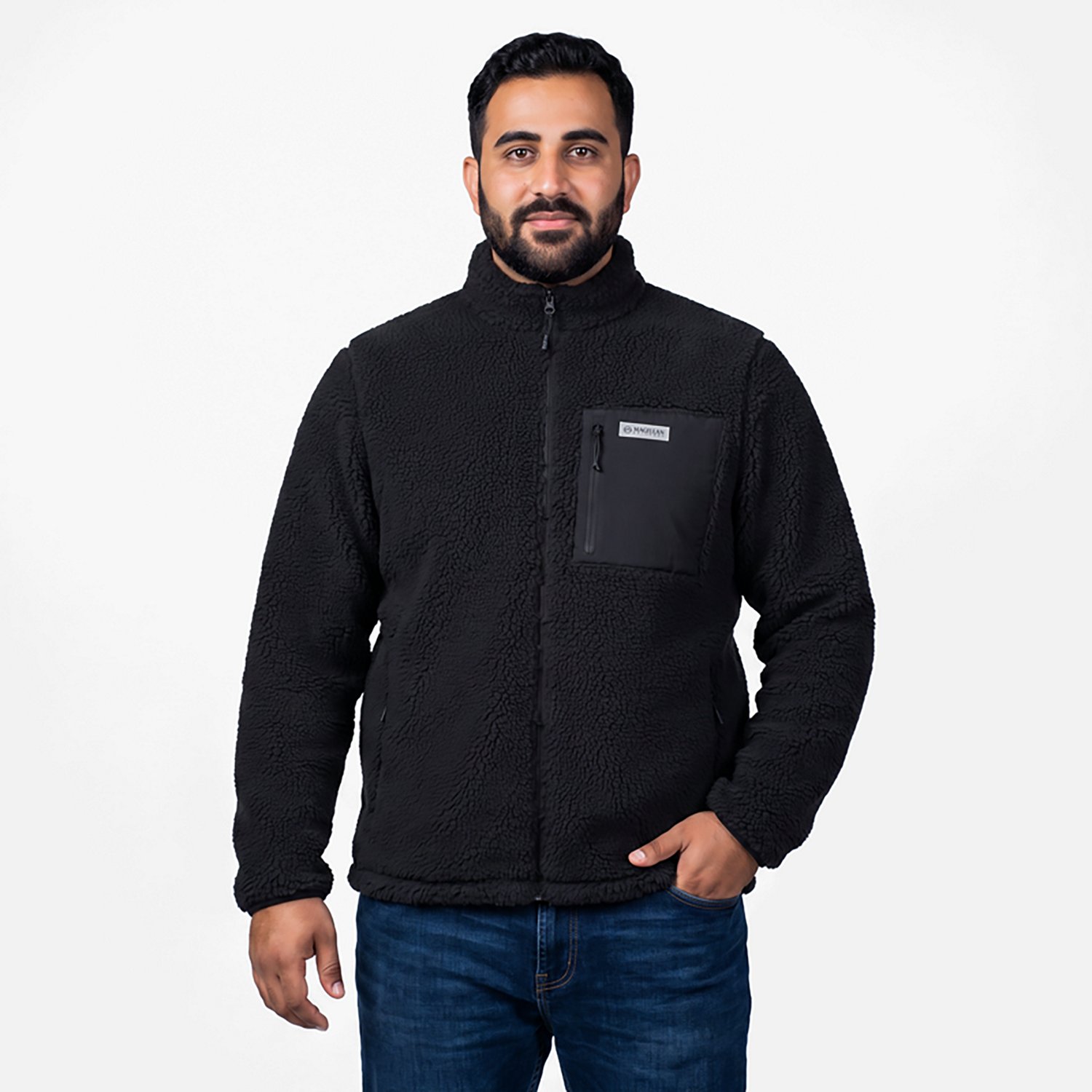 Magellan Outdoors Men's Campfire Sherpa Fleece Jacket - view number 2
