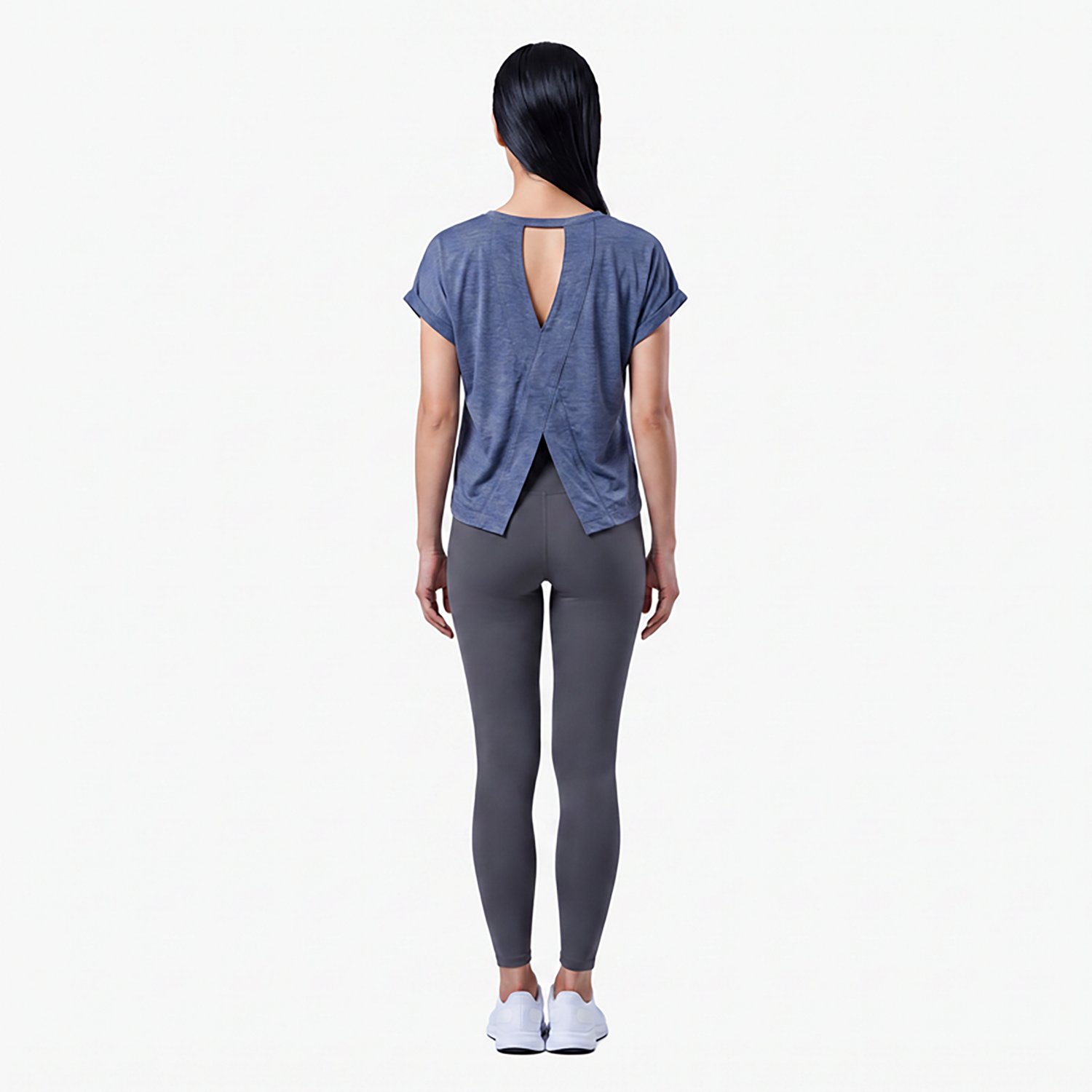 BCG Women's Keyhole Burnout Cropped Short Sleeve T-shirt - view number 4