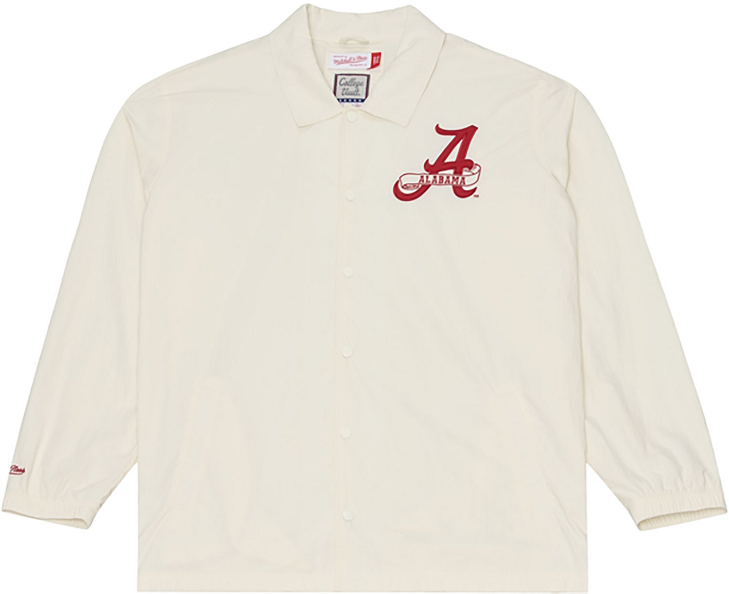 Mitchell & Ness Men's University of Alabama Retro Roots Coachers Jacket