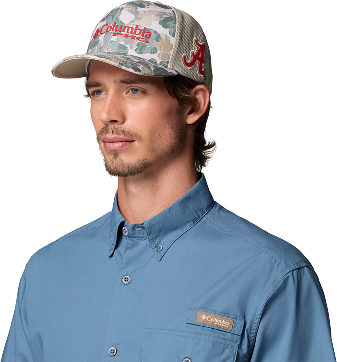 Columbia Sportswear University of Alabama PHG Camo Mesh Ball Cap - view number 3