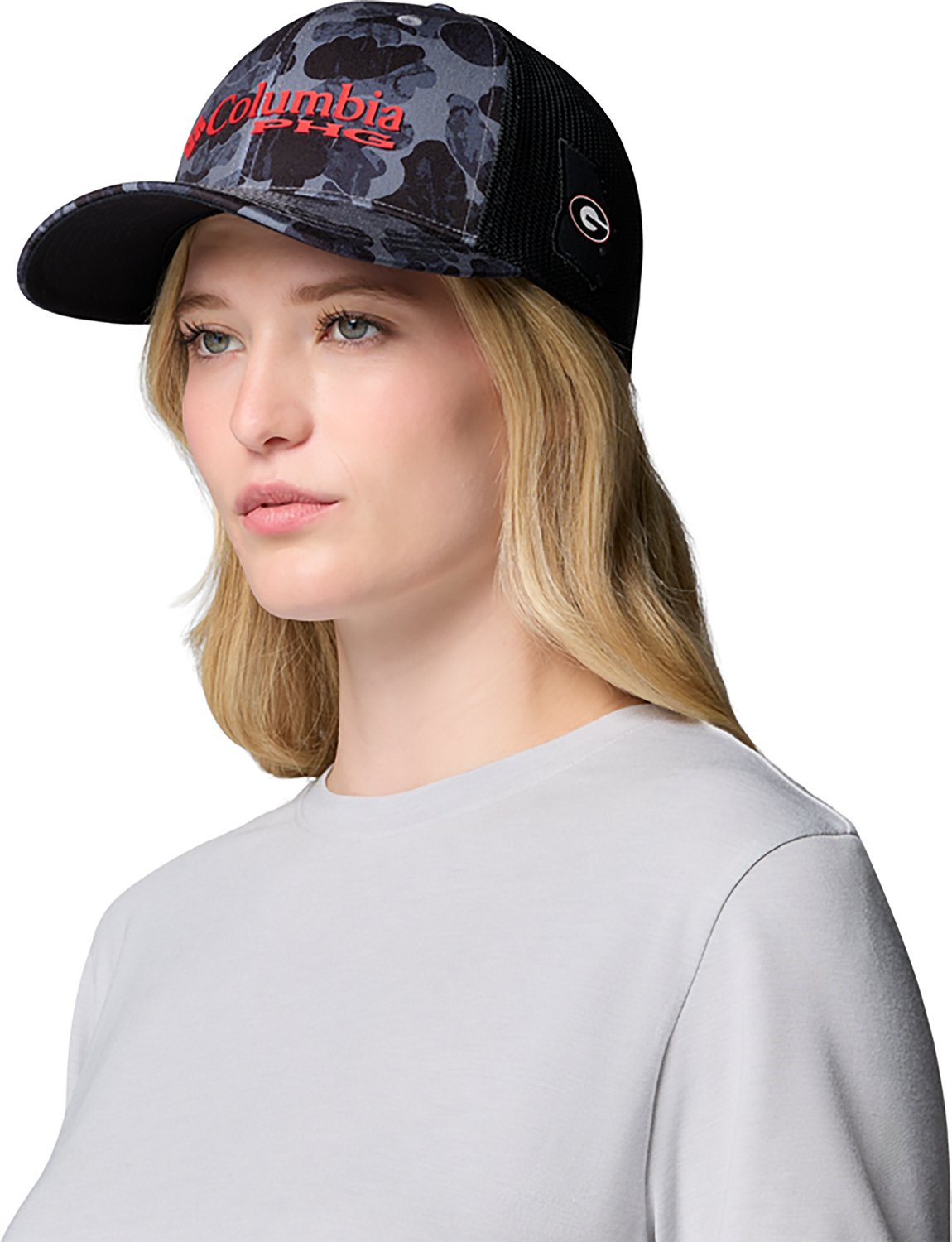Columbia Sportswear University of Georgia PHG Camo Mesh Ball Cap